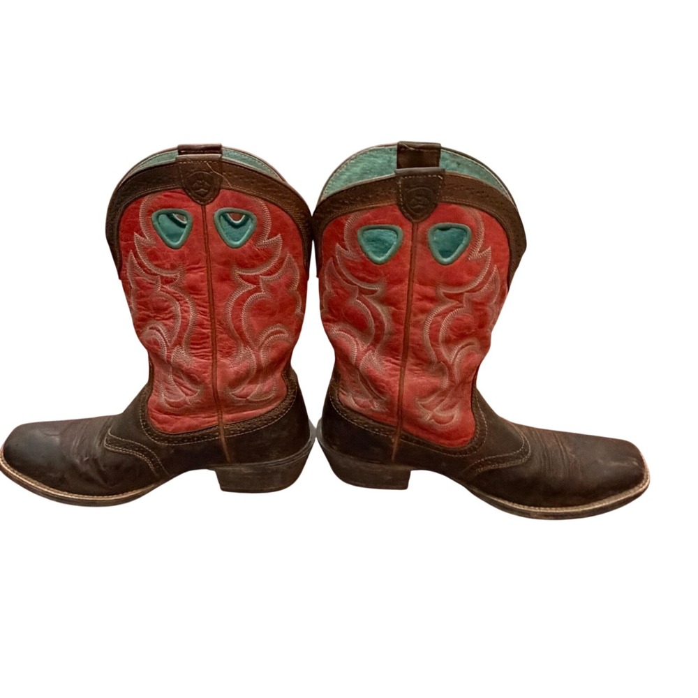 Ariat Women's Rawhide Mission Western Cowboy Boots Sz 9B Rodeo Cowgirl colorful